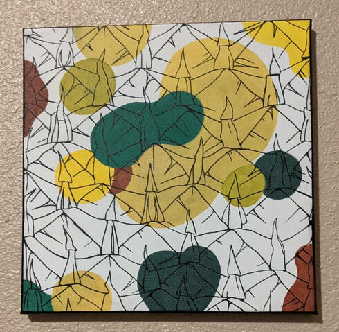 Acrylic 10x10 -- Pineapple Dreams